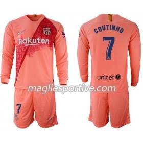 Completo Calcio Barcellona Coutinho 7 Bambino Divisa Terza 2018/2019 ML